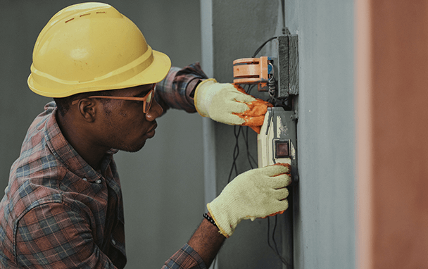 man in hard hat