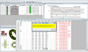 Picture of Synergy SPC software giving users various ways to proactively monitor the production process.