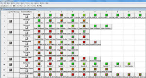 This is a screen shot of the Synergy SPC Software Manager Level viewing all the processes in real-time.